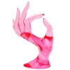 Sieraden zakjes r2le multicolor plastic mannequin vingerhandschoenring gebaar armband kettingschermstandaard opbergdoos