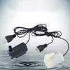 Accessoires de pompes à air DC 5V USB Pompe à moteur sans balais à faible bruit 120L / H Mini pompe à eau micro submersible pour kit de bricolage Réservoir d'aquarium Ini