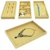 Jewelry Pouches SZanbana Velvet Drawer Multi-function Organizer Tray Rings Display Showcase Necklace Storage Holder Box