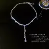 Choker mode zirkoon bruids y-vormig kwastje ketting voor vrouwen charm