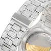 Patekp Diamond Watch Mens Watches hela automatiska mekaniska klockor med 40 mm safir rostfritt stål rem design multifunktion armbandsur