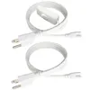 Lighting Accessories Switch T8 T5 led tube Extension Cord cable 2 4ft 5ft 6ft power cords with US Plug for integrated tubes 100Pcs /Lot Crestech168
