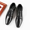 Dres Shoe Herren Herren-Dressing-Brogue-Schuh aus Leder, handgenähter Anzug, formelle Kleidung, Schnür-Derby-Busines, spitze Schuhe mit hohen Absätzen, 220723