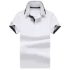 Hurtownia 2219 Summer Nowe koszulki polo europejskie i amerykańskie krótkie rękawy męskie swobodny kolor bawełniana bawełniana haftowa moda T-shirty s-2xl