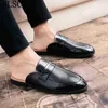 Dres Shoe Wedding Men Mężczyźni Formal Włoch do Slajd Slipper Coiffeur Dres Elegancki muł Homme Women Buty High Heels 220723