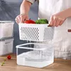 Bottiglie di stoccaggio riutilizzabile scaricata sigillata a zenzero aglio aglio alimentare frigorifero per fridge contenitore in plastica organizzatore di plastica da cucina in plastica