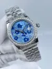 Nowy styl panie zegarek 31 mm 278289 Sapphire 24 Diamond Dail Watche Watches Automatyczny ruch mechaniczny 18K Lady Wristwatch Oryginalne pudełko