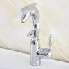 Bathroom Sink Faucets Basin Chrome Brass Faucet Dolphin Single Handle Deck Mounted Toilet And Cold Mixer Water Tap