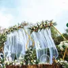 Decorazione per feste Decorazione per arco in ferro battuto Puntelli per matrimoni Scaffale esagonale Cornice per palco Sfondo Giardino Portafiori in metallo