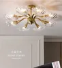 Ceiling Lights Light Luxury Copper Art Living Room Lamp Creative Bedroom Dining Warm Post-Modern Shell Lamps