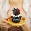 Forniture festive Grad Laurea Cake Party Cupcake Decor Congratulazioni 2022 Wrapper Toppers Cap Topper Wrapper Picks Diploma Pick