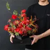 Confezione regalo Coperchio acrilico trasparente Fiore Scatola di imballaggio a forma di cuore Schermo LCD Controllo della luce per biglietti di auguri video da 7 pollici