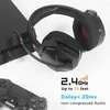 2.4GHz 무선 헤드폰 Bluetooth 이어폰 3.5mm 유선 게임 헤드셋 노이즈 소음 PS5 PC 전화 용 마이크.