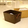 Простая корзина для хранения бумага Rattan тканые закуски для хранения