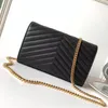 Luxe Designer Damestas Handtas Vrouwen Schoudertassen Echt Leer Originele Doos Messenger Purse Ketting met kaarthouder slot clutch brandwomensbags