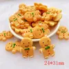 Estatuetas decorativas 6/12pcs resina adorável biscoito de chapéu de chapas de recortes de biscoitos de chapéu de chapéu Kawaii DIY Acessórios G12