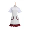 Sublimação em branco Avental transferência térmica de algodão/linho aventais Diy em branco Pinafore com o atacado de renda A02