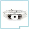 Bedelarmbanden sieraden aankomst Noosa snap knoppen armband 18 mm gember snaps mti-layer gevlochten wrap voor vrouwenmensen s f otvr7