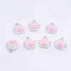 Charms Mignon Rose Chat Griffe Résine Diy Dessin Animé Animal Boucle D'oreille Pet Choker Pendentifs Bijoux Accessoire Faire D65 Drop Delivery 2022 Smt6S