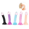 Sex toys masager Electric massagers Massage Soft Silicone Jelly Dildo Realistic Small Penis Anal Plug Dick Suction Cup Strapon Toys for QE7W 8UCN