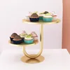 Baking Tools Round Cupcake Stand Display Plate Decor Serving Tray Home Decoration Wedding Birthday Family Party Elegant Art