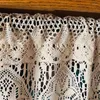 Curtain 1Pc Vintage Crocheted Cotton Thread Curtains Cabinet Cafe Small For Kitchen/For The Room 180x38cm