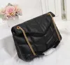 Cosmetic Bags Cases 2021 High Qulity classic LOULOU Puffer Shoulder Bag Soft Genuine Leather Womens Ladies Composite Tote Clutch Handbags Purse Messenger