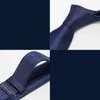 Bow Ties 2022 High Quality Business Tie For Men Korean Style Dress Suit Necktie Navy Blue 7CM Wide Gentleman Party Work Gift Box