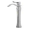 Bathroom Sink Faucets Gold Brass Faucet Waterfall Deck Mounted Wash Taps Cold Mixer Single Handle Tap Black/Chrome