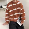 メンズセーター冬の太いセーターメンウォームファッションカジュアルニットプルオーバー韓国のゆるいぬいぐるみ長袖メンズジャンパー服m-2xl