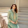 Roupas étnicas Ramadã Bordado abayas para mulheres Dubai 2022 Partido muçulmano de luxo Maxi vestido caftan marocain vestido de noite peru islã