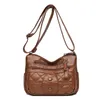 Kv￤llsp￥sar 2022 Summer Women's Bag Pu Soft Leather Hand f￶r kvinnor stor kapacitet axel enkel mode crossbody bm01