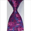 Neckband Mens Floral Tie Silk Slipsguld Gold Blue Jacquard Party Wedding Woven Fashion Design GZ7201116 7Of1J Drop Delivery 2022 acce otxtg