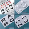 Autocollants de voiture Car Styling Tronc Logo Emblème Badge Autocollant Er Pour Range R Sport Evoque Drop Delivery 2022 Mobiles Motos Extérieur Dhuzr