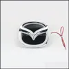 Car Stickers For Mazda 2 /Mazda 3 6 8 Cx7 New 5D Standard Badge Logo Lamp Special Modified Car Led Light 10Cmx8Cm/12 0Cmx9 55Cm Drop Dhri4