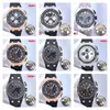 ZF Montre de luxe mens watches 44X17mm 3120 chronograph mechanical movement Ceramic ring 316L steel case luxury watch Wristwatches