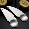 Kiwi Fruit Peeling Spoon Knife Kitchen Cutting Tools Seeds Digging Spoon With Food Grade 304 Stainless Steel 5 pcs/set