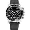 Zegarek designerski rlx męskie zegarki na rękę na rękę luksusowy designerski projekt gumowy pasek ceramiczny ramka szafirowa kryształowy automatyczny ruch mechaniczny 316L L2L1L