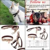 Halsbanden Leashes Step In Dog Harness Designer Dogs Collar Leashes Set Classic Plaid Leather Pet Leash For Small Medium Cat Chih Dh7To