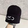 Designer Brand Women's Luxury Beanie Cap herfst en winter nieuwe brief borduurwerk gebreide hoed mode trend buiten warmte