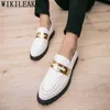 Dres Shoe Hairdresser Wedding Men Classic Dres Elegant Italian Brand Formal Oxford Sepatu Slip on Pria Buty Meskie 220723