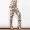 Shascullfites Melody Camo Hosen vier Wege dehnbare hohe taillierte Damen -Push -up -Hose Tarnkleidung