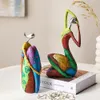 Objets Décoratifs Figurines Art Abstrait Femme Sculpture pour Intérieur Résine Statue Couleur Moderne Maison Décoration Chiffres Cadeaux 221031