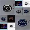 Autoaufkleber für Mazda 2 /Mazda 3 6 8 Cx7 Neue 5D-Standard-Abzeichen-Logo-Lampe Spezielles modifiziertes Auto-LED-Licht 10 cm x 8 cm / 12 0 cm x 9 55 cm Tropfen Dhri4