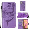 Imprint Butterfly Flower Leather Wallet Cases For Samsung S24 A55 A35 S23 Ultra Plus A14 5G Galaxy A34 A54 A04E M53 M33 Print Floral ID Card Slot Holder Flip Cover Pouch