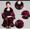 Women's Fur 2022 Autumn Long Section Winter High-end Fashion Hanging Knitted Sweater Women Imitation Shawl Cloak