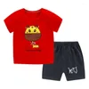 Наборы одежды Zwy1750 Fashion Summer Mabd Girls Boys Boys Sports Shorts 2pcs/Sets Малыш Хлопковые костюмы Детские спортивные костюмы