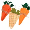 Party Decoration 3pcs/lot Nov Woven Easter Carrots Ornaments For Home Decor DIY Decorations Kids Crafts Gifts Supplies