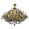 Lustres Villa Duplex salon cristal atmosphère de luxe El ingénierie Club lampe couleur escalier lustre ZG8532 #