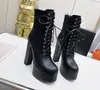 8156450 Boots Chery Lace-Up Platform Booties Boot High Heel Ankle Shoes For Women Size 35-41 Fendave